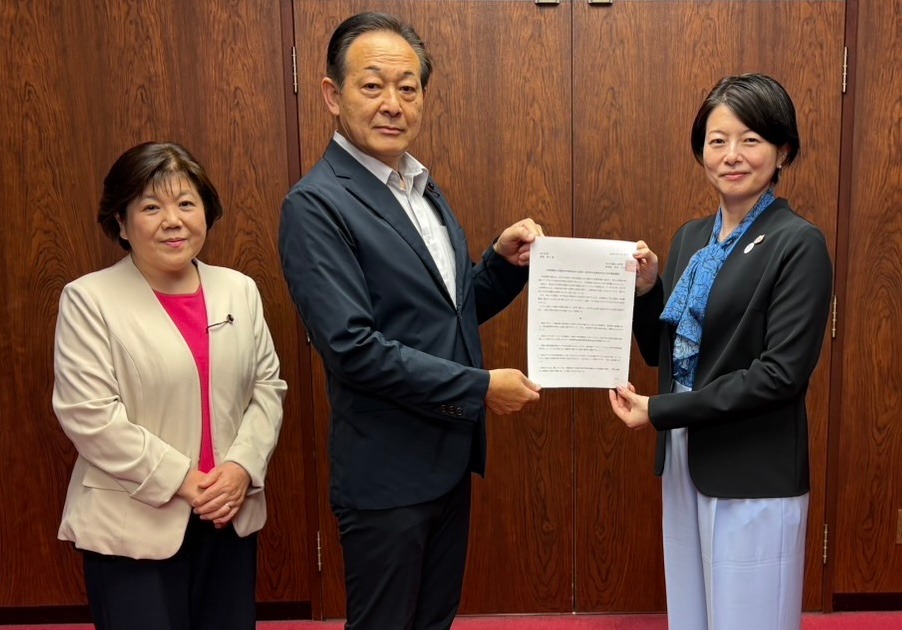 「品川区長に緊急要望」